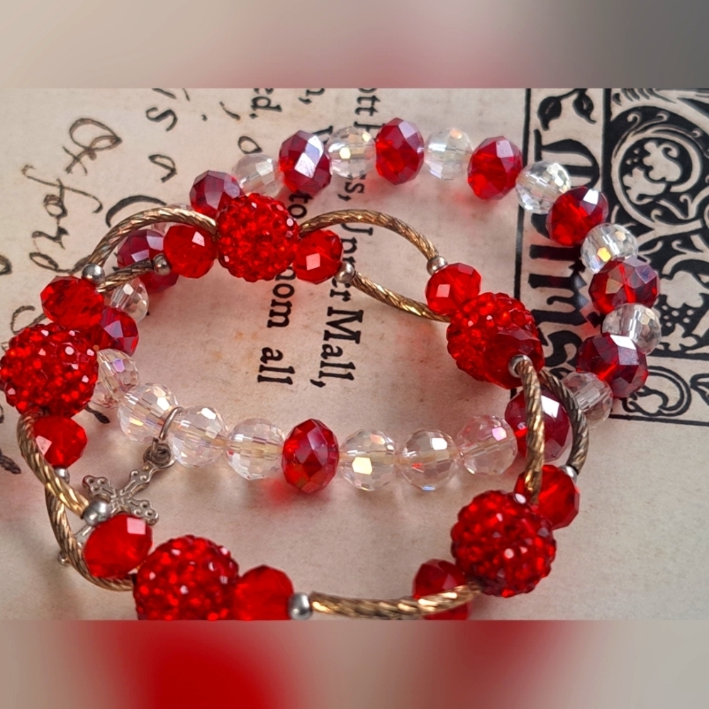 Set of two elastic bracelets